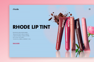 Первый экран для блесков бренда Rhode