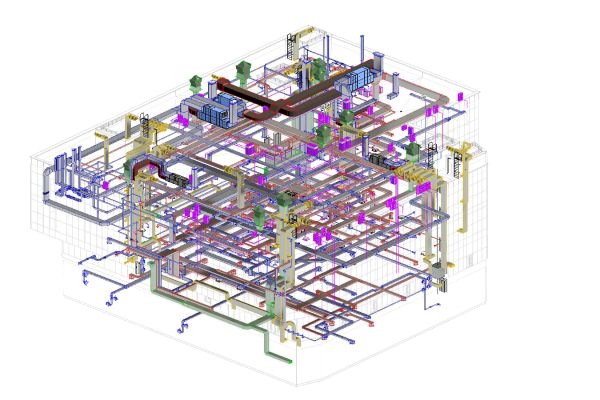 Проект ОВиК в Revit, AutoCAD
