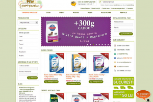 Для сайта Pet Shop Online Caini, Pisici, Pasari, Pesti si Rozatoare - PetPal.ro была организована небольшая доработка