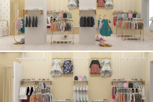 Дизайн проект магазина детской одежды