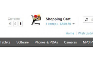 Меняющаяся картинка корзины в шапку сайта на OpenCart