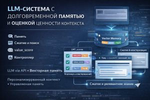 LLM-система с персонализированной долговременной памятью и оценкой ценности контекста