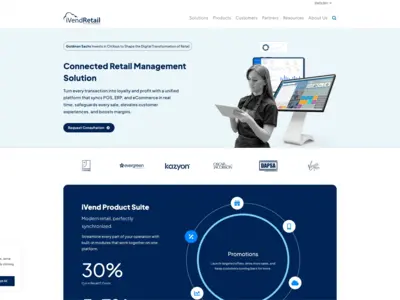 iVend Retail — корпоративный сайт для enterprise retail-платформы