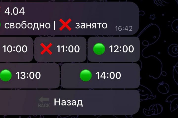 Бот для записи на ресницы и брови - 5710017