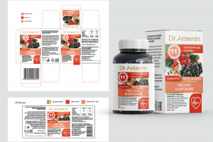Разработка дизайна упаковки и этикетки линейки БАД