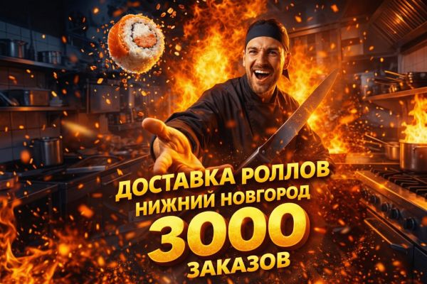 C 0 до 3100 заказов за 4 месяца | Доставка роллов «Дерзкий лосось», Нижний Новгород