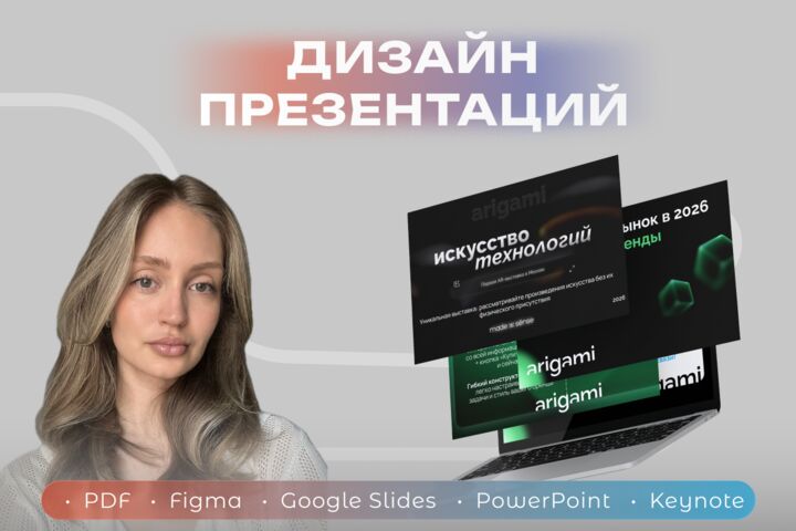 Дизайн стильной и продающей презентации для бизнеса
