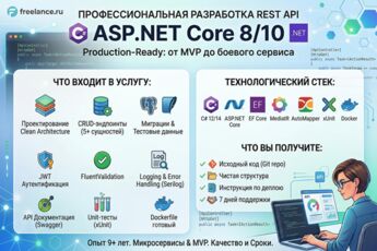 Разработка REST API на ASP.NET Core 8/10