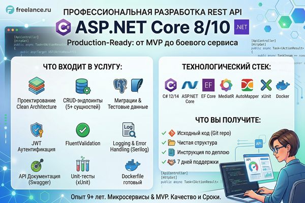 Разработка REST API на ASP.NET Core 8/10