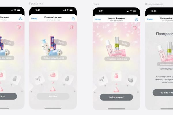Разработка мини-приложения «Колесо фортуны» для салона красоты (геймификация и привлечение клиентов)