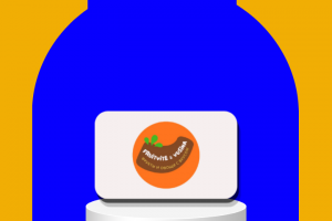 Логотип фрукты и овощи с вкусом