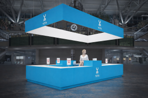 Визуализация торгового острова для парковой зоны