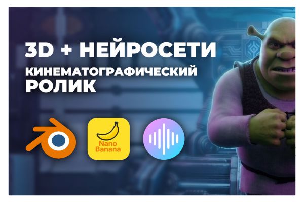 Создание кинематографического 3D-ролика с использованием нейросетей