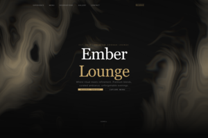 Сайт премиального кальянного лаунжа «Ember Lounge»