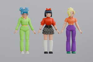 Создание персонажей для мобильной игры