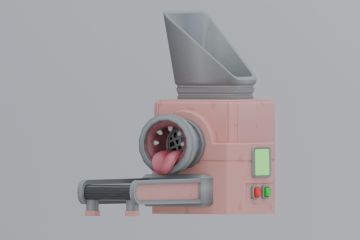 Модель создавалась для игрового мобильного проекта