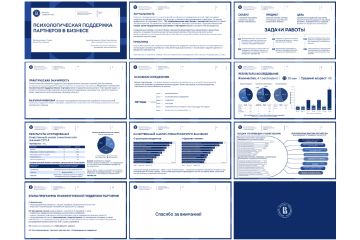 Дизайн презентации для защиты степени магистра по психологии в сфере бизнеса