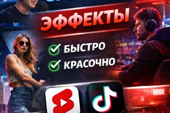 Монтирую короткие видео для Shorts и TikTok