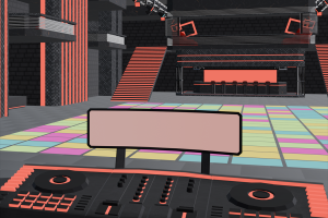 Локация ночного клуба для мобильной игры.