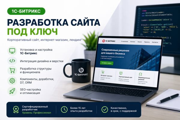 Разработка сайта на 1С-Битрикс под ключ