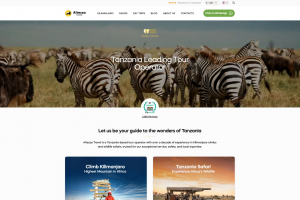 Сайт по бронированию туров в Танзанию