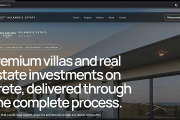 Разработка премиального сайта для компании Aslanidis Estate & Construction