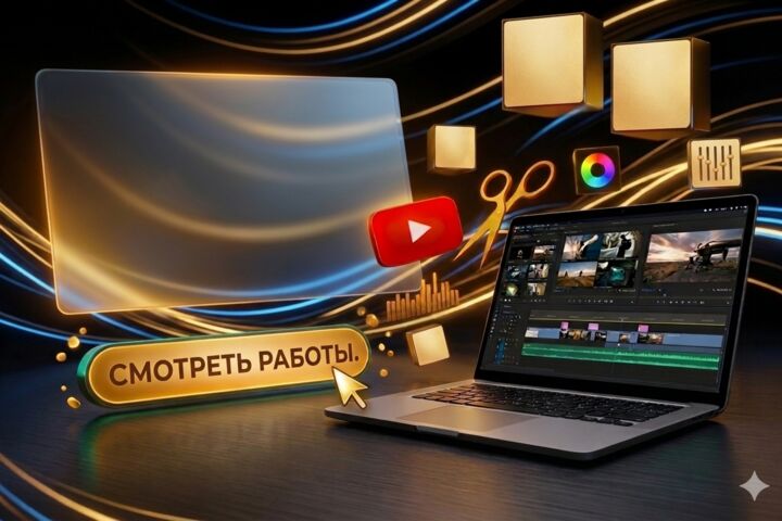 Монтаж видео: YouTube, TikTok, Instagram и для других площадок
