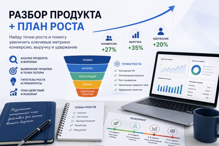 Разбор продакта/продаж + план роста
