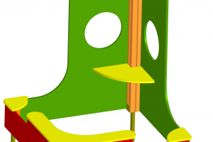 Песочница-кораблик / Детский игровой комплекс «Морской фрегат»