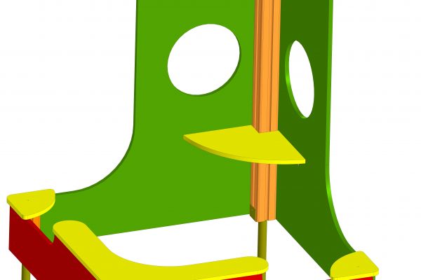 Песочница-кораблик / Детский игровой комплекс «Морской фрегат»