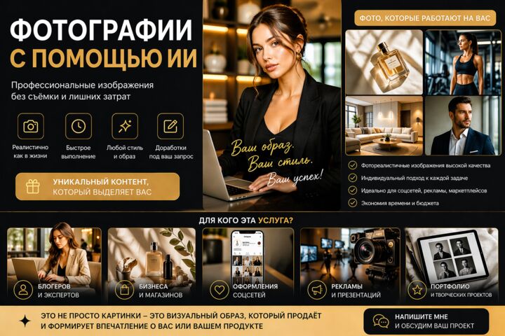 Фотографии с помощью ИИ
