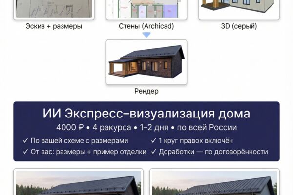 Экспресс визуализация дома.