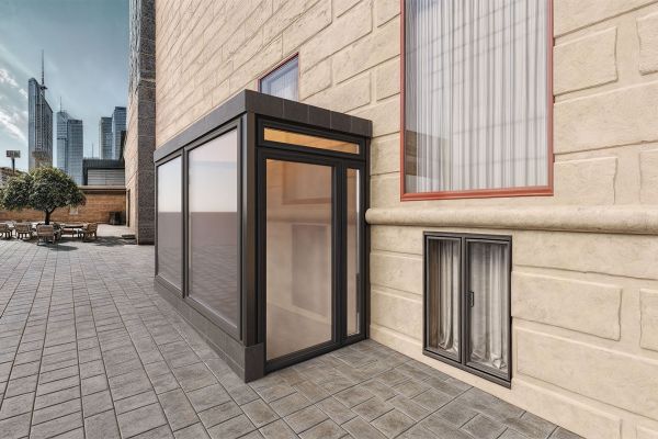 3D-визуализация «Свет в глубине: современный павильон в сердце истории»