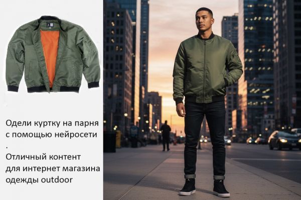 Разработка фото для интернет магазина нейросетью