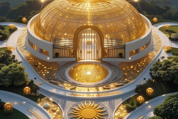 Проект свадебного зала с куполом (Концепт)