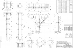 Чертежи КМД эстакады технологических трубопроводов