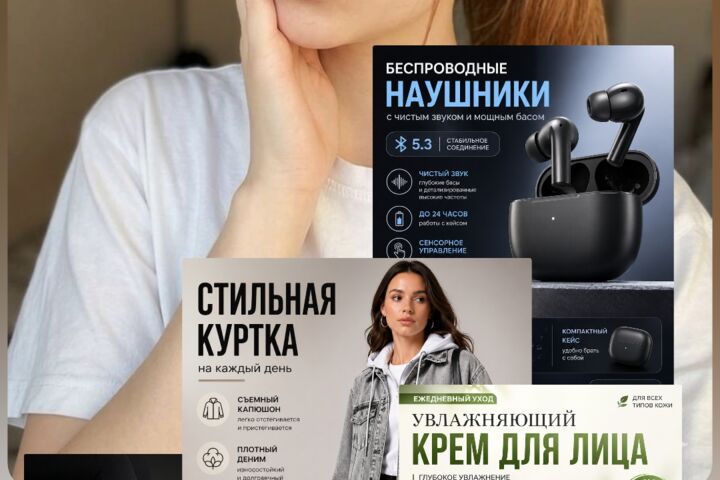 Создам продающую карточку товара для Wildberries / Ozon