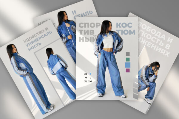 Инфографика для карточки товара "Спортивный костюм"