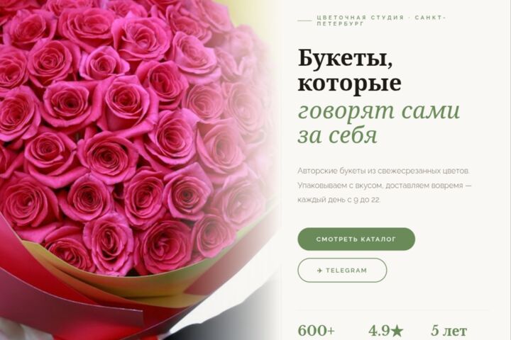 Разработка лендинга под ключ с высокой конверсией