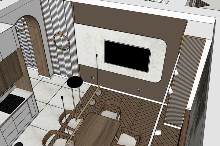 Планировочные решения и эскизное зд в программе SketchUp