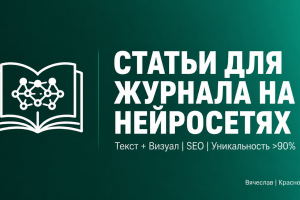 SEO-статьи для журнала/блога на нейросетях: Рерайт + Визуал | Уникальность >90%
