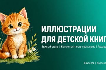 Иллюстрации для детской книги: Консистентный персонаж | Акварельный стиль