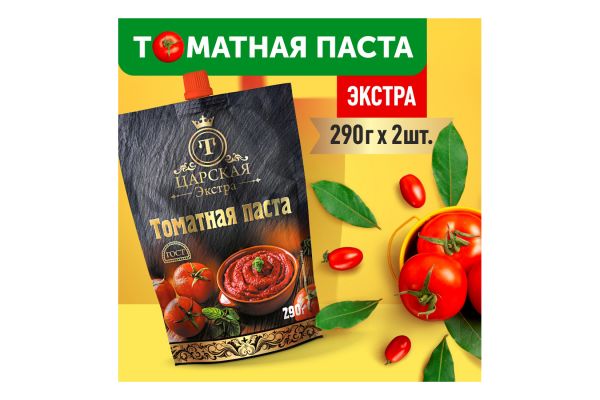 Дизайн карточек товара "Паста томатная" для интернет-магазина OZON