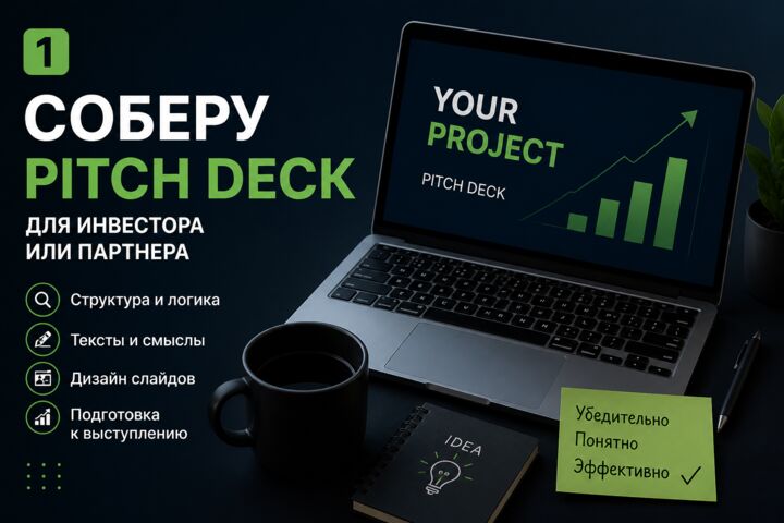 Соберу pitch deck / презентацию для стартапа или проекта - 5725812
