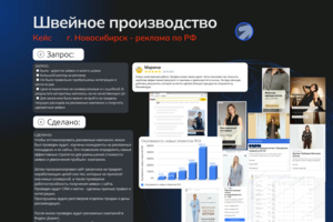 Продвижение в Яндекс Директ швейного производства для селлеров