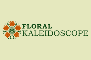 Логотип цветочного магазина "FLORAL KALEIDOSCOPE"