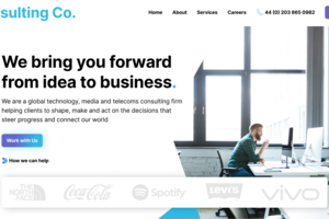 Лендинг для консалтинговой компании Consulting Co.