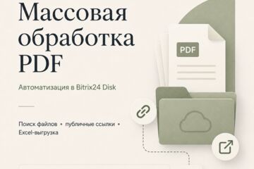 Массовая выгрузка PDF из Битрикс Disk с генерацией публичных ссылок