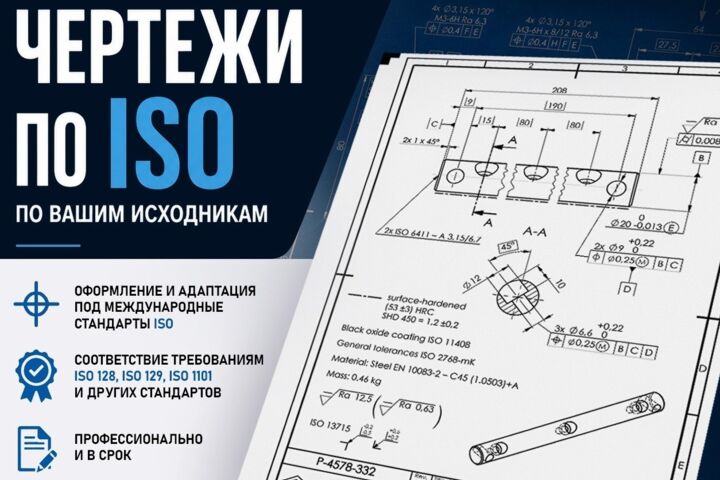Чертежи по ISO по вашим исходникам