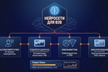 Комплексное наполнение блога IT-компании: 25 статей про нейросети для B2B-аудитории